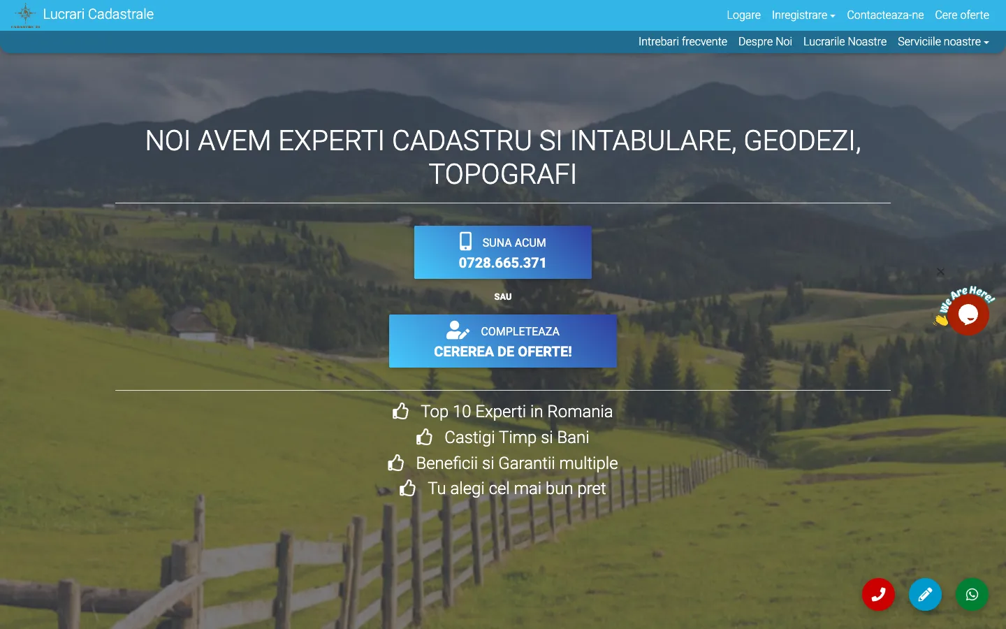 Cadastru24 — site screenshot
