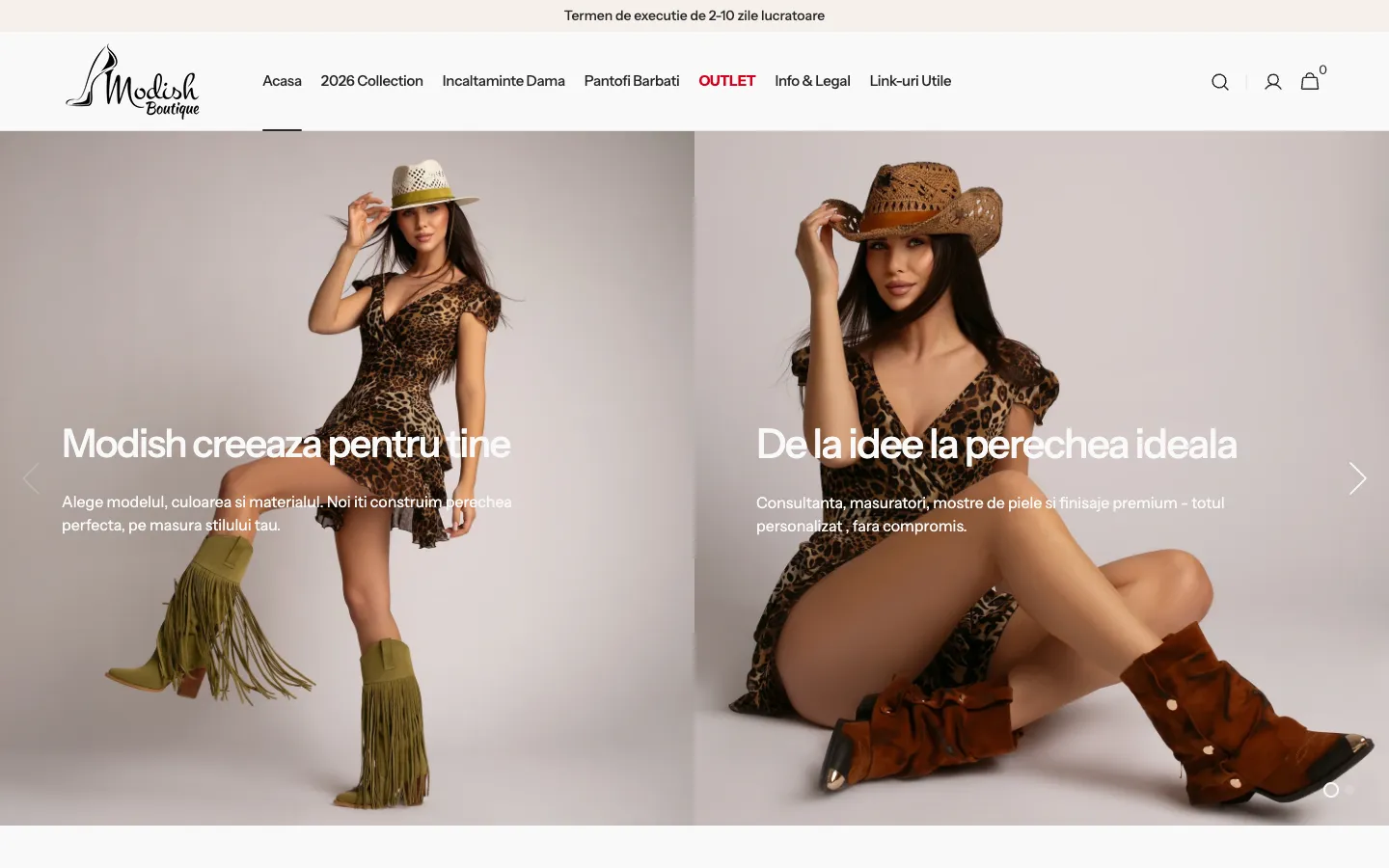 Modish — site screenshot